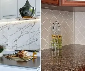 معرفی مدل های متنوع دیوار پوش بین کابینتی / مخصوص خونه های مستاجری که دیزاین میخوان