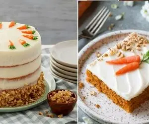 طرز تهیه کیک هویج؛ یه کیک میوه ای جذااااب با کرم پنیری که کلی خاطرخواه داره