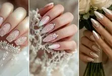 طرح و متریال لاک ژل مناسب عروس؛ از نقش های آرام و نجیب تا شلوغ ترینها/با حلقه عالین