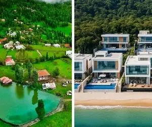 سفری مجازی به عمارت لوکس میلیاردرها در شمال؛ شهرک فردوس بویی از ایران نبرده سوئیسیه