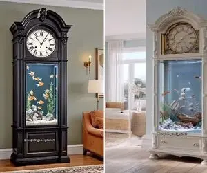 ترکیب فانتزی و واقعیت؛ ساعت های آکواریومی ثانیه های رویایی که در دل آب جاری هستن