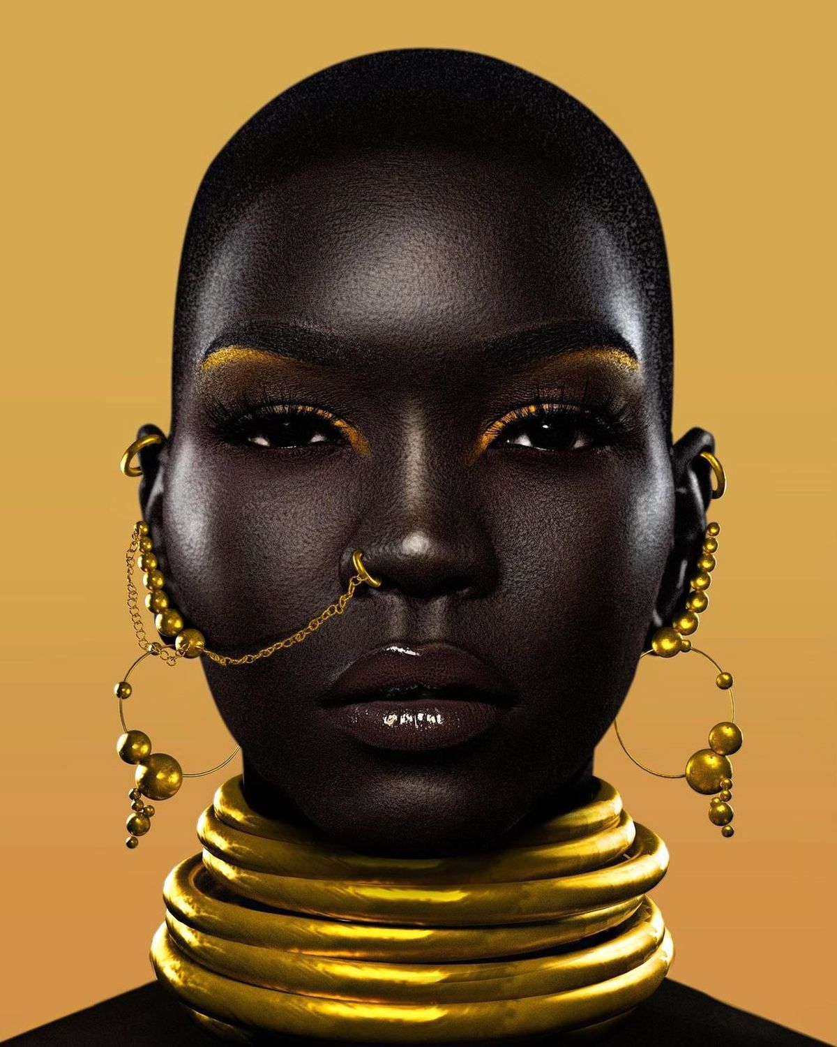 مدل سیاه پوست