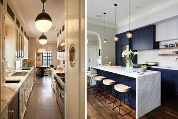 کابینت مناسب آشپزخانه باریک؛ بزرگتر و کاربردی تر کردن فضا فقط با رعایت 8 اصول طراحی