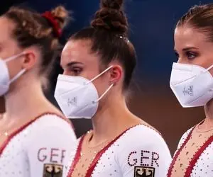 لباس پوشیده تیم ژیمناستیک زنان آلمان +تصاویر