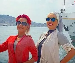 (عکس) سحر قریشی با ژستی خاص در کنار مرد تنومند!