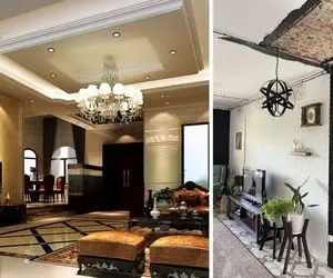 دکوراسیون خانه 350 متری مدرن و سنتی / این خونه 50 ساله سقفش ریخته ولی مثل قصر شیکه