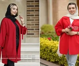 به مانتو قرمز شال یا روسری چه رنگی میاد؟