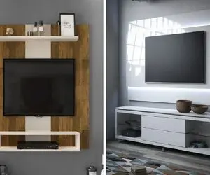 دکوراسیون مدرن برای دیوار پشت تلویزیون/ با این چیدمان خونتو هم بزرگتر کن هم جذابتر
