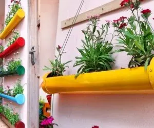 ایده های خلاقانه؛ باغچه که فقط نباید کف حیاط باشه نداریش برو تو کار ایستاده که محشر