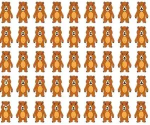 بازی فکری؛ اگه با هوشت افاده میای طبق طبق 2 خرس متفاوت رو بین دریایی از خرس پیدا کن