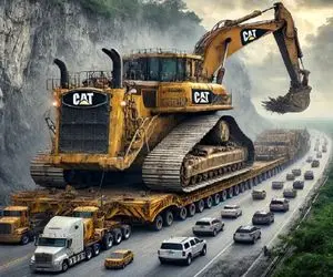 جابه جایی جانکاه؛ تو جاده مهلک و گل اندود الوار بیل مکانیکی و سوار خاور کرد