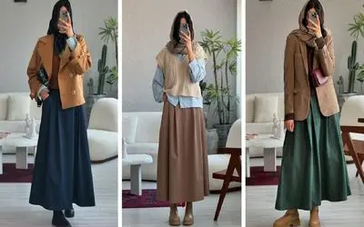 ایده برا استایل شیک و خانومانه پاییزه همراه با دامن؛ با اینا شاهدخت فصل خزان باش