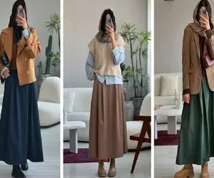 ایده برا استایل شیک و خانومانه پاییزه همراه با دامن؛ با اینا شاهدخت فصل خزان باش