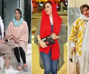 فیگور ناز الناز حبیبی که فقققط به خودش میاد نه هیشکی؛ ریزگی خانوم کنار رفقای هیکلیش!