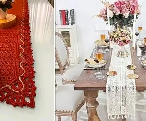 دیگه رومیزی بافتنی دمُده شده / جاشون رانر اومده بندازی کل خوشگلی جهان مال میزت میشه