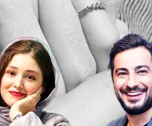 عکس پلنگی فرشته حسینی و نوید محمد زاده زیر پتو!