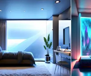 بیا به کمک هوش مصنوعی دکور اتاق خواب تو آینده رو ببین؛ اینجا انگار رو زمین نیست!