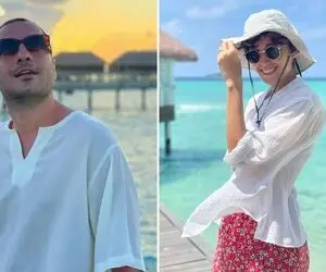 "نوید و فرشته" با تیپ بازشون صدای همه رو درآوردن؛ پیراهن خوشگل خانومو!