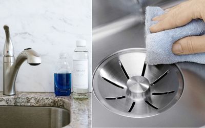 روش های برق انداختن سینک ظرفشویی/ کدبانو ها رو از تمیزی آشپزخونه شون میشه شناخت