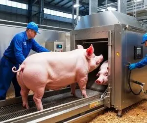 فرآوری خوک؛ برای ذبح مدرن و کم درد خوک یک ماه با پروتئین میشه 200 کیلو