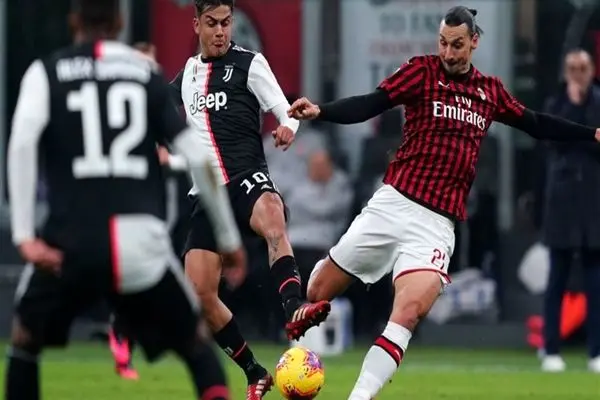 بازی یوونتوس - آث میلان