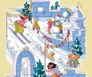 بازی فکری؛ فقط باید دید ماورای طبیعی داشته باشی تا بستنی قیفی رو تو پیست اسکی پیدا کنی