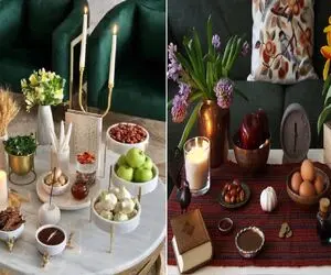 مدل‌ های طراحی سفره هفت سین برای نوروز ۱۴۰۴ / یه سفره پهن و کن و سلیقتو بچین روش