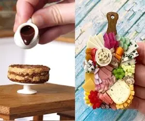 غذاهای مینیاتوری، کوچکترین خوراکی های دنیا /  از یک سکه هم کوچیکترن