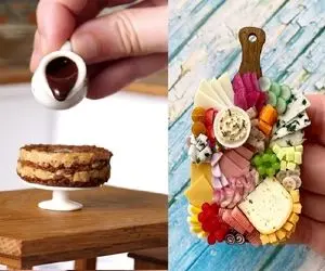 غذاهای مینیاتوری، کوچکترین خوراکی های دنیا /  از یک سکه هم کوچیکترن