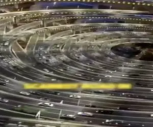 معماری خلاقانه؛ پل گردابی ساختن آدم نگاهش میکنه هیپنوتیزم میشه از پیچیدگی زیادش