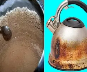 ترفند فوق حرفه ای برای از بین بردن رسوب کتری و سماور / برا عید چای کدر نذار جلو مهمون