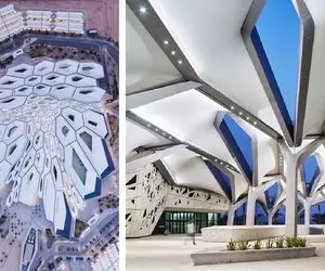 هوشمندترین سازه جهان در عربستان با طراحی زاها حدید خدای معماران زن؛ ایده جوجه تیغی