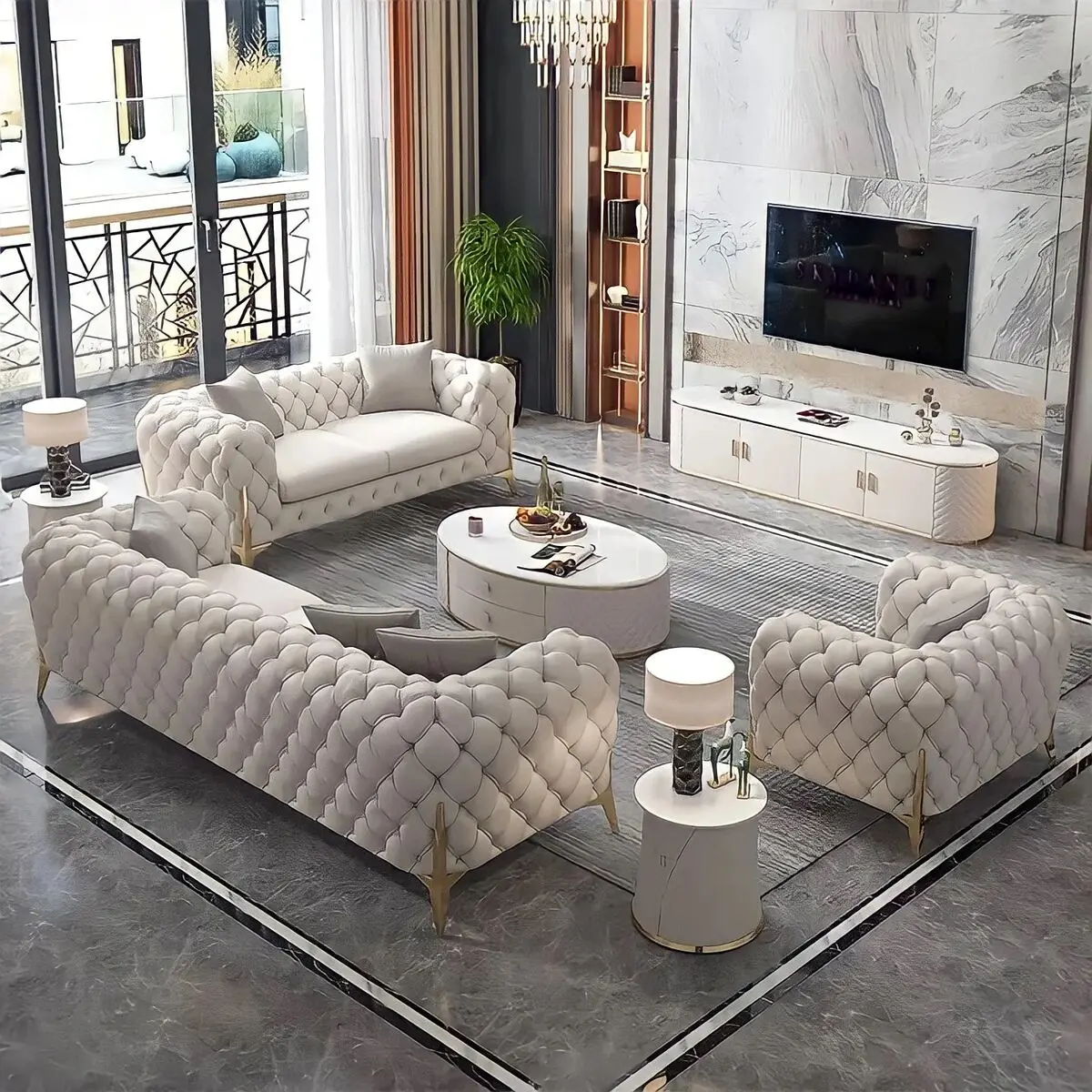مبل کرم با چه فرشی ست میشه