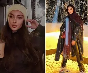 تیپ گَنگ و خیلی خفن "ترلان پروانه" با شلوار چرمش؛ شما فقط برف بازی کن!