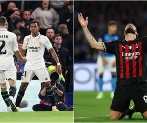 صعود رئال مادرید و میلان به نیمه نهایی لیگ قهرمانان