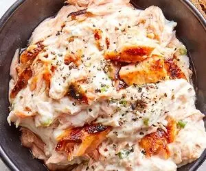 طرز پخت دیپ ماهی سالمون با پنیر خامه ای 