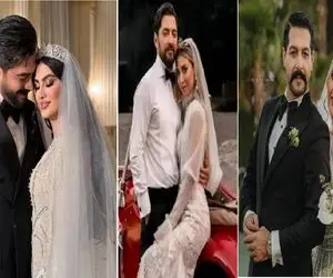 کیک‌های عقد و عروسی لوکس و مجلل بازیگران؛ از قیدیمیا تا متین ستوده و مریم مومن