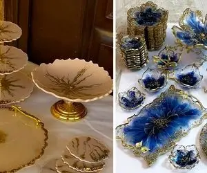 ظروف پذیرایی رزینی؛ 10 مدل لوکس برای مهمانی‌های شاهانه و خاص