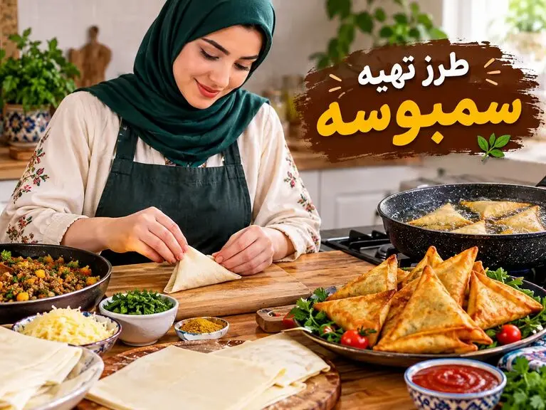 طرز تهیه سمبوسه؛ چکار کنیم که هیچ روغن اضافه ای نداشته باشد؟
