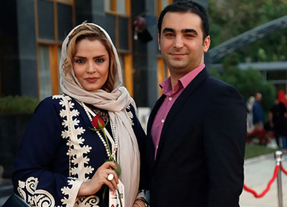 سپیده خداوردی در کنار همسرش