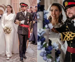 نگاهی به استایل های عروسی پسر ملکه مد خاورمیانه؛ از مهمونا گرفته تا عروس ولیعهد اردن