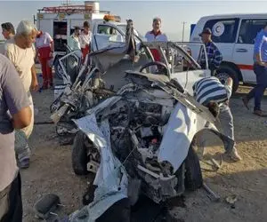 تصادف مرگبار در نهاوند + جزئیات و تعداد مصدومان