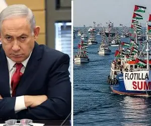 سرکشی جدید اسرائیل؛ مین‌گذاری مسیر کشتی‌های غذارسان صمود خشم اروپا را هم شعله‌ور کرد!
