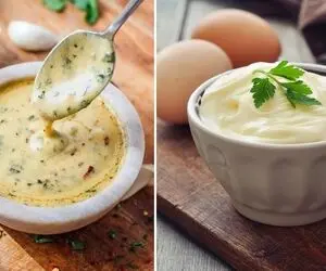 طرز تهیه سس مایونز و سس برنیز در خانه / مزه فوق العاده ای که تا حالا امتحان نکردید