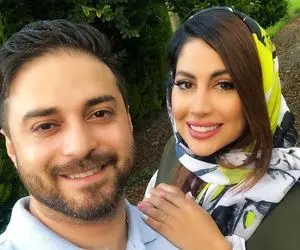 بابک جهانبش و همسرش در لب ساحل در حال خوشگذرانی!