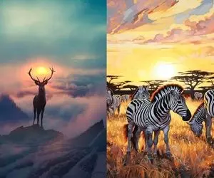 تلاش گور خر مادر برای نجات بچه اش / برنده بهترین عکس های طبیعت در 2024