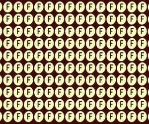 بازی فکری؛ حرف E را بین F ها در ۵ ثانیه پیدا کنی بیناییت از عقابم تیزتره