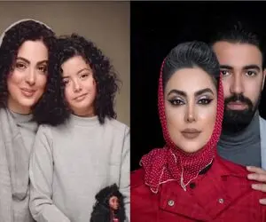 (ویدئو) عاشقانه‌های نیلوفر شهیدی و دخترخوانده‌اش رستا