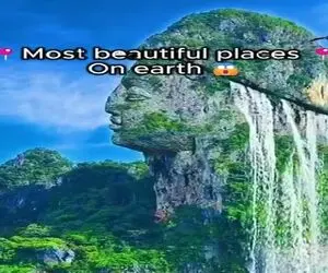 معماری طبیعت؛ آبشاری که از سر سنگی میجوشه
