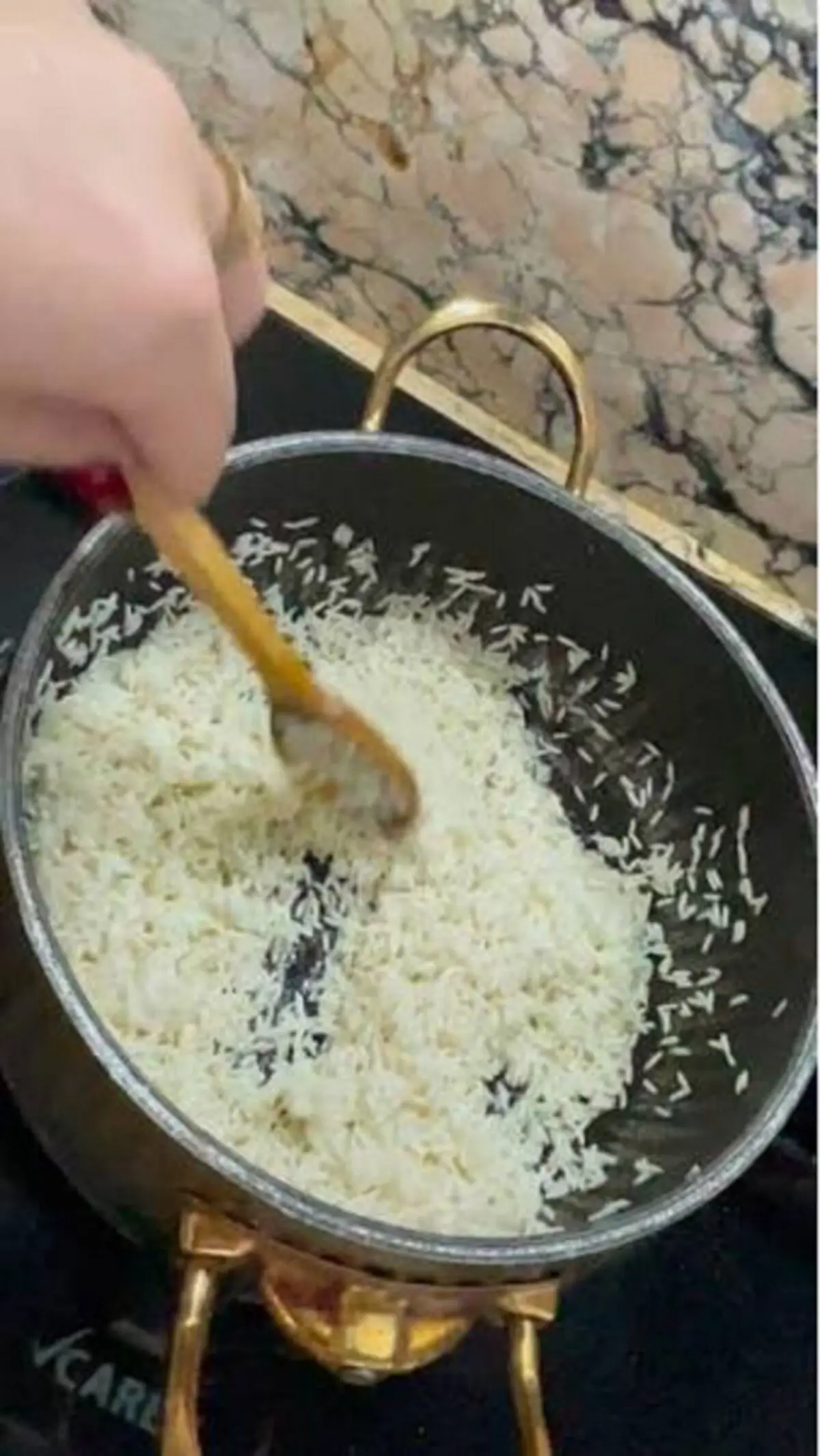 تفت دادن برنج